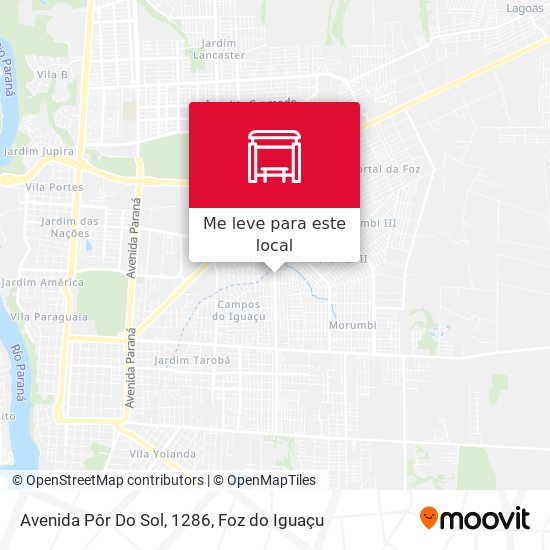 Avenida Pôr Do Sol, 1286 mapa