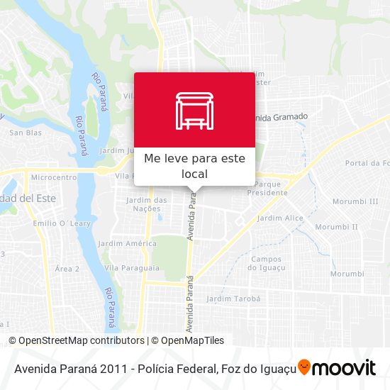 Avenida Paraná 2011 - Polícia Federal mapa