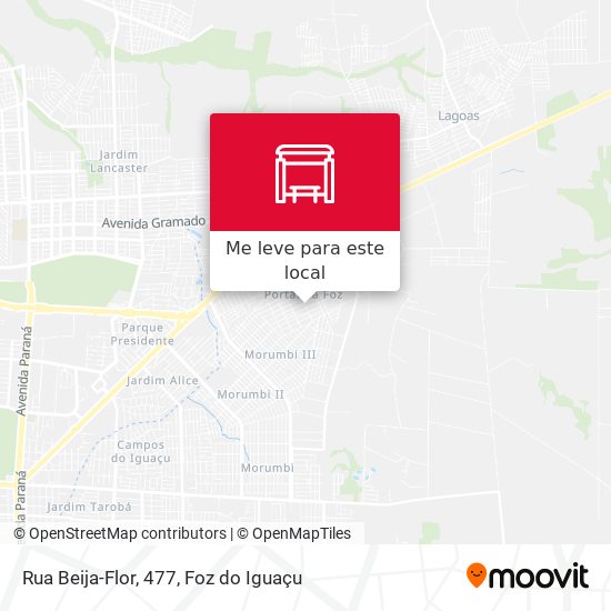 Rua Beija-Flor, 477 mapa