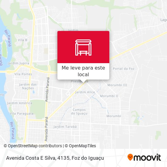 Avenida Costa E Silva, 4135 mapa