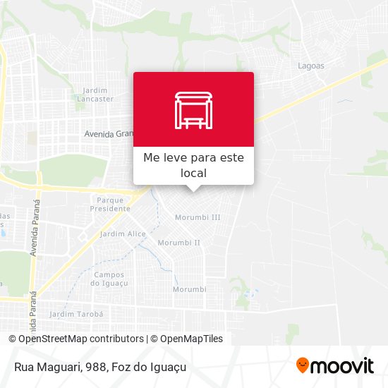 Rua Maguari, 988 mapa