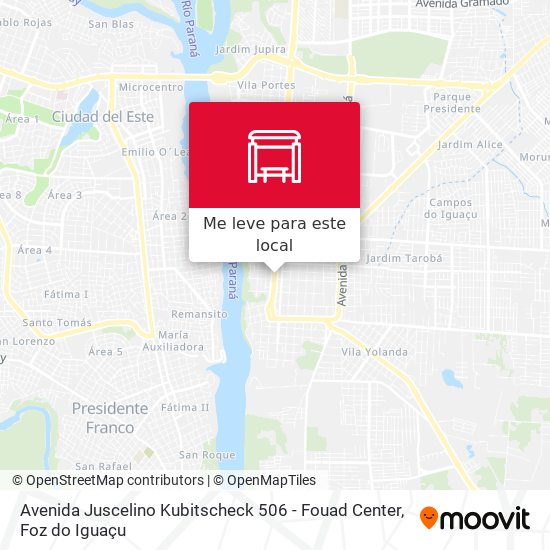 Avenida Juscelino Kubitscheck 506 - Fouad Center mapa
