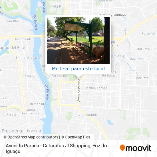 Avenida Paraná - Cataratas Jl Shopping mapa