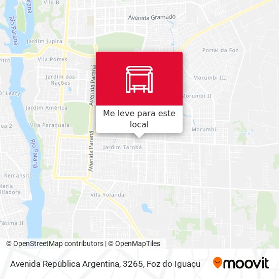 Avenida República Argentina, 3265 mapa