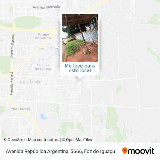 Avenida República Argentina, 5666 mapa