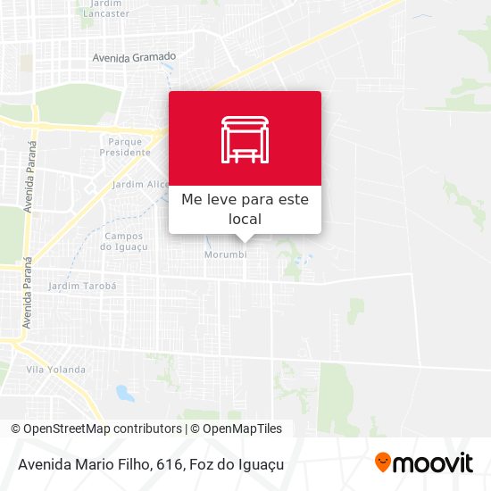 Avenida Mario Filho, 616 mapa