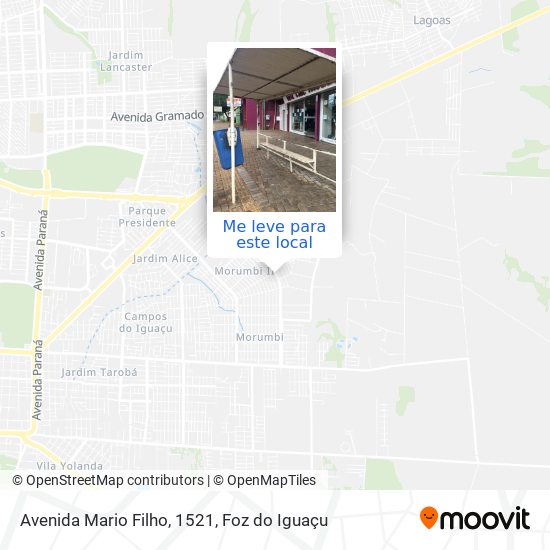 Avenida Mario Filho, 1521 mapa