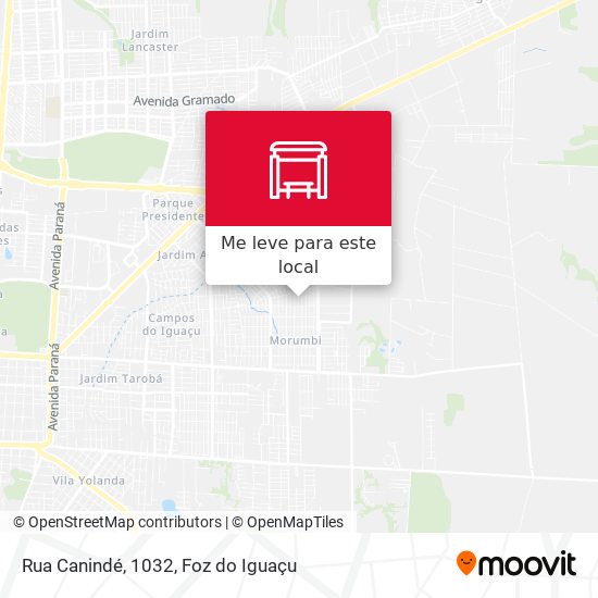 Rua Canindé, 1032 mapa