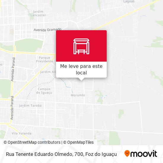 Rua Tenente Eduardo Olmedo, 700 mapa