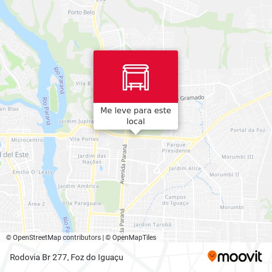 Rodovia Br 277 mapa