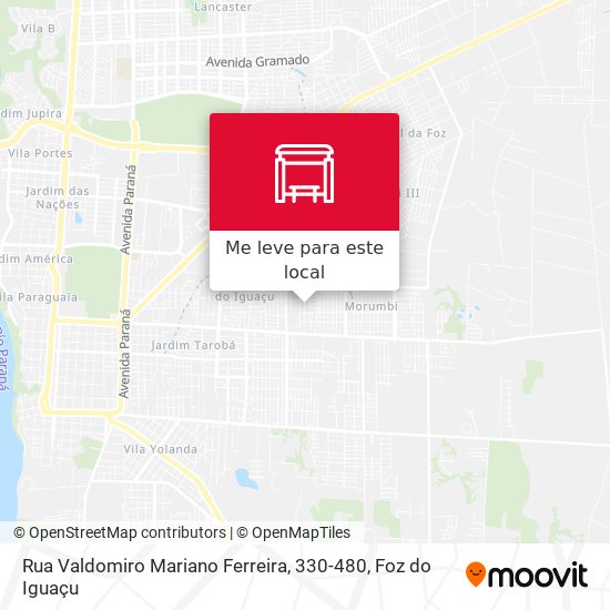 Rua Valdomiro Mariano Ferreira, 330-480 mapa