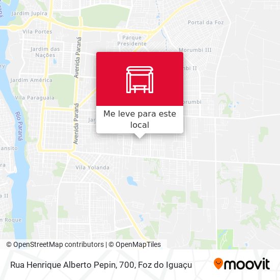 Rua Henrique Alberto Pepin, 700 mapa