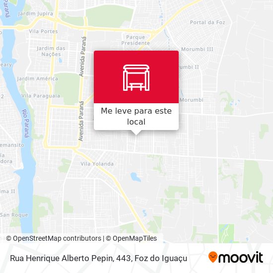 Rua Henrique Alberto Pepin, 443 mapa
