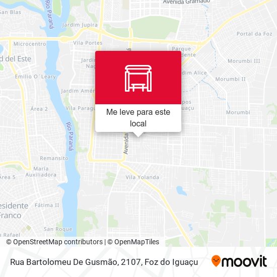 Rua Bartolomeu De Gusmão, 2107 mapa