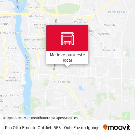 Rua Otto Ernesto Gottlieb 558 - Oab mapa