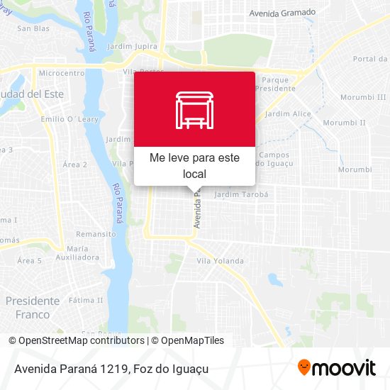 Avenida Paraná 1219 mapa