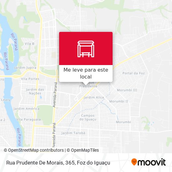 Rua Prudente De Morais, 365 mapa