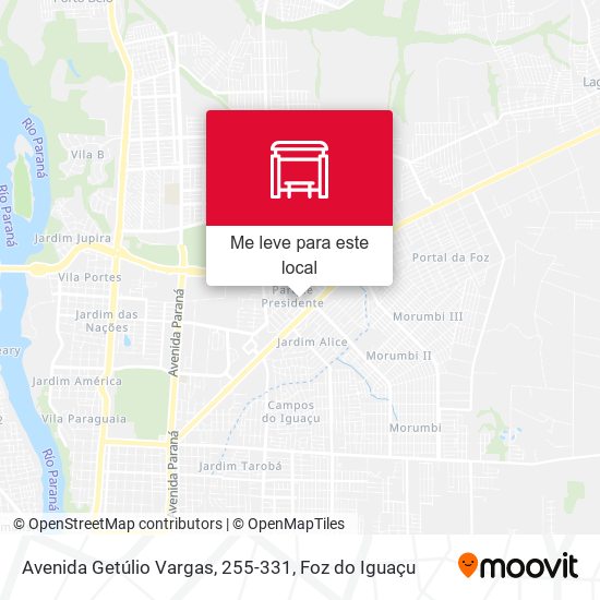Avenida Getúlio Vargas, 255-331 mapa