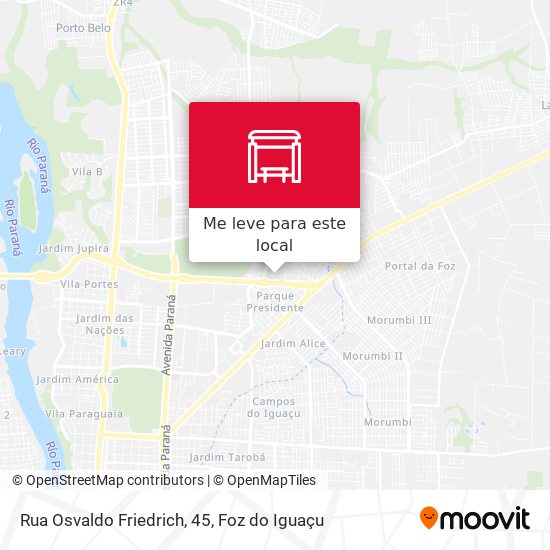 Rua Osvaldo Friedrich, 45 mapa