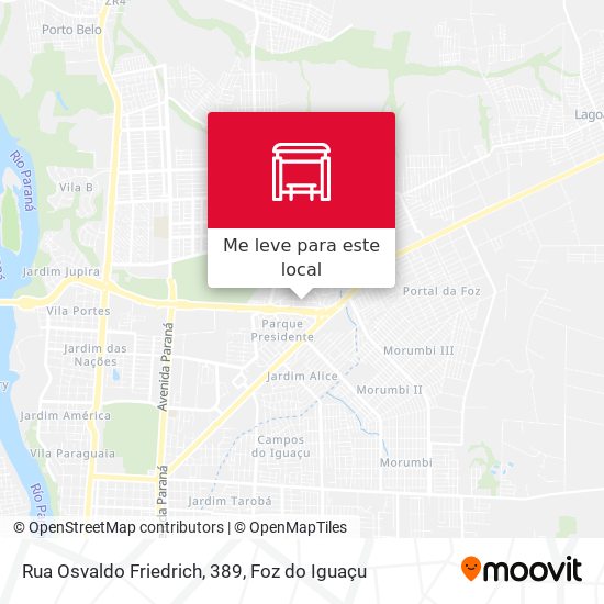 Rua Osvaldo Friedrich, 389 mapa
