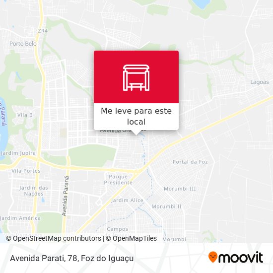 Avenida Parati, 78 mapa