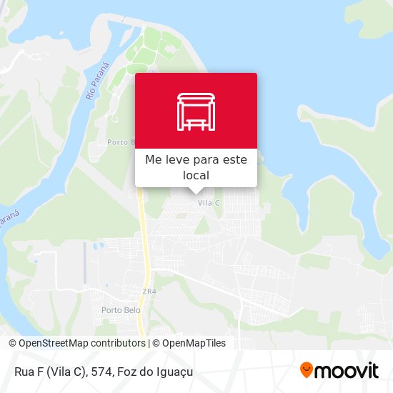 Rua F (Vila C), 574 mapa