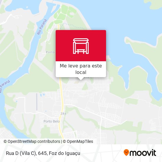 Rua D (Vila C), 645 mapa