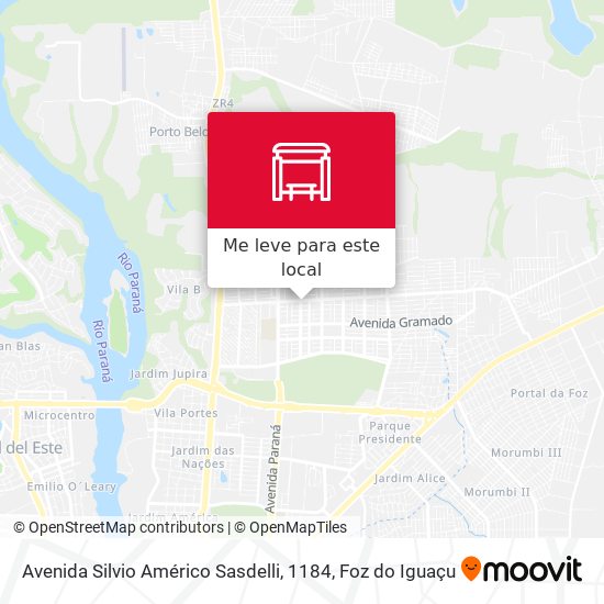 Avenida Silvio Américo Sasdelli, 1184 mapa