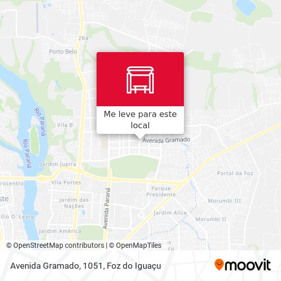 Avenida Gramado, 1051 mapa