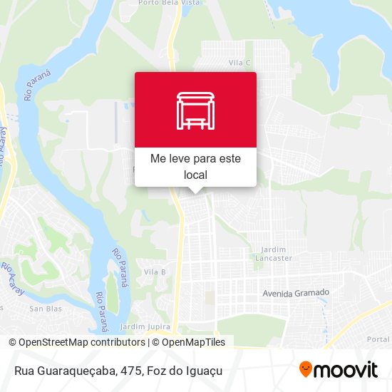 Rua Guaraqueçaba, 475 mapa