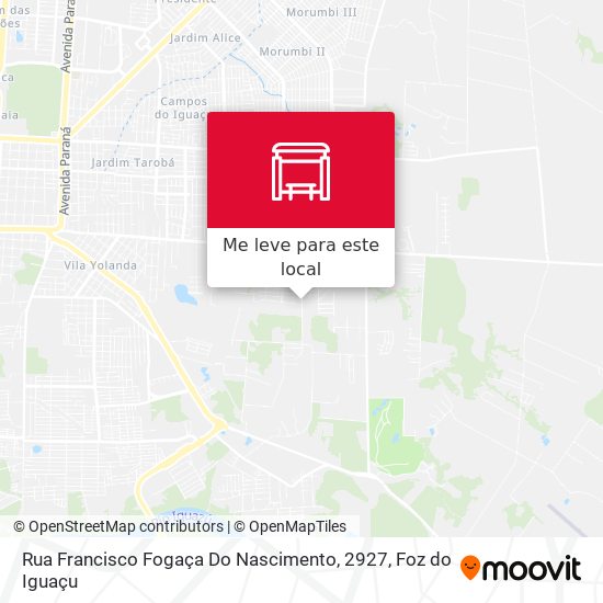 Rua Francisco Fogaça Do Nascimento, 2927 mapa