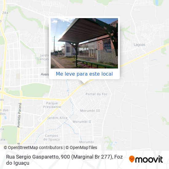 Rua Sergio Gasparetto, 900 (Marginal Br 277) mapa