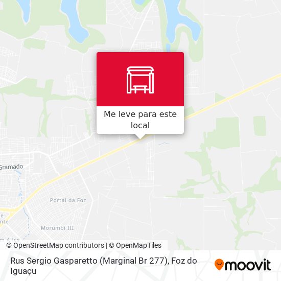 Rus Sergio Gasparetto (Marginal Br 277) mapa