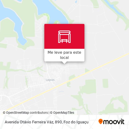 Avenida Otávio Ferreira Váz, 890 mapa