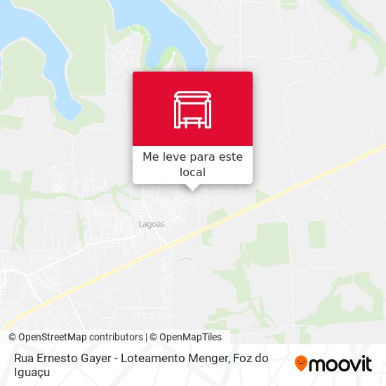 Rua Ernesto Gayer - Loteamento Menger mapa