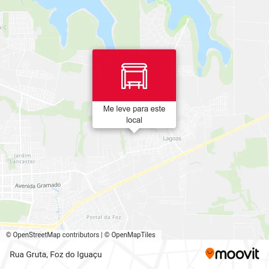 Rua Gruta mapa
