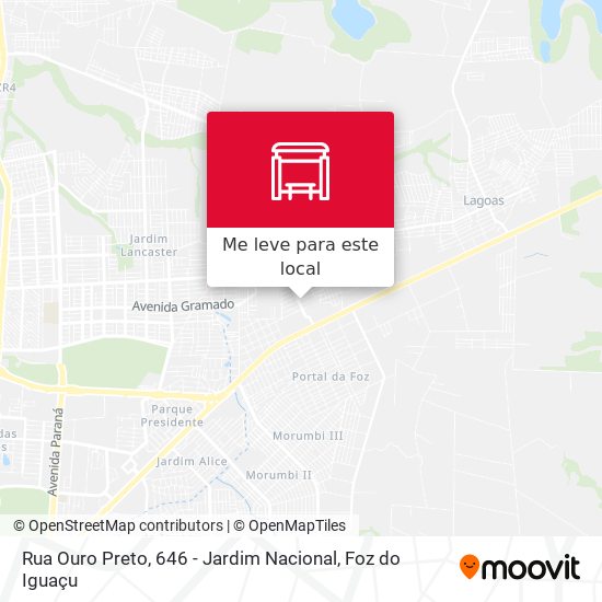 Rua Ouro Preto, 646 - Jardim Nacional mapa