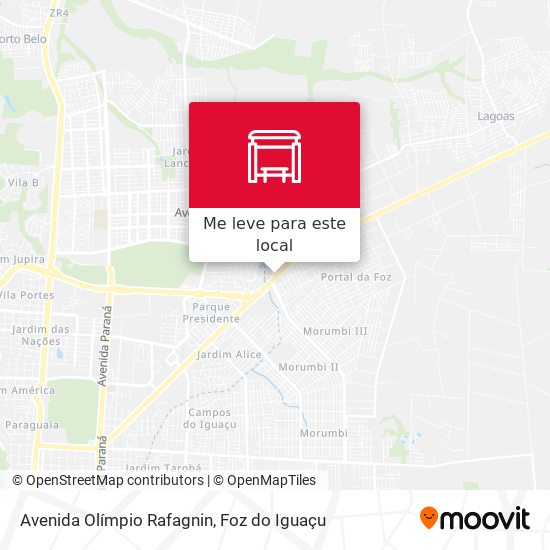 Avenida Olímpio Rafagnin mapa