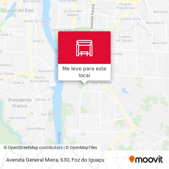 Avenida General Meira, 630 mapa
