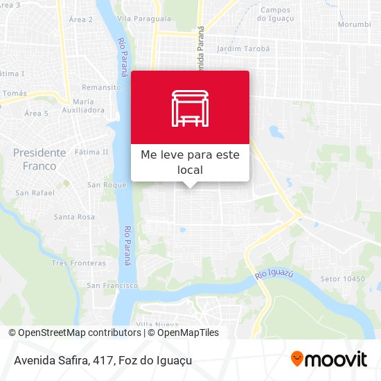 Avenida Safira, 417 mapa