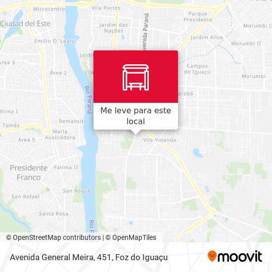 Avenida General Meira, 451 mapa