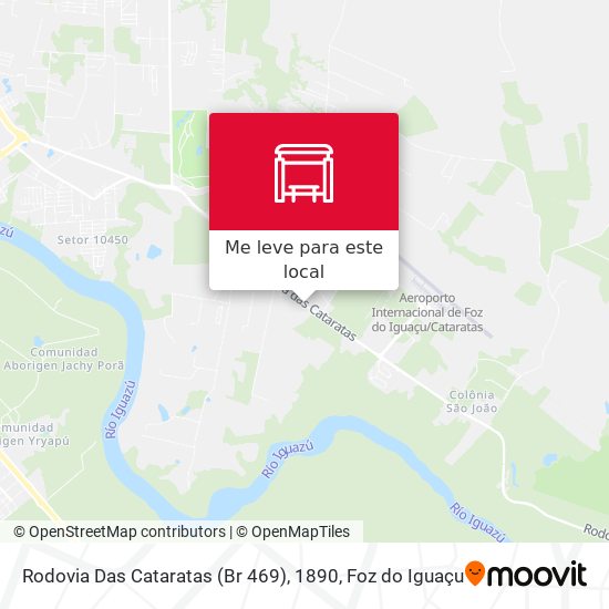 Rodovia Das Cataratas (Br 469), 1890 mapa
