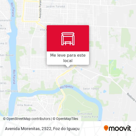 Avenida Morenitas, 2522 mapa