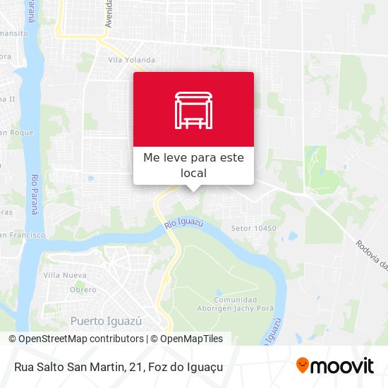 Rua Salto San Martin, 21 mapa