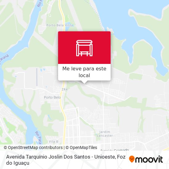 Avenida Tarquínio Joslin Dos Santos  - Unioeste mapa