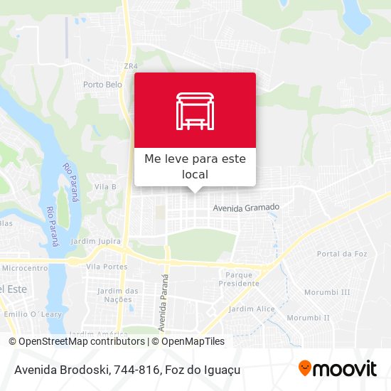 Avenida Brodoski, 744-816 mapa