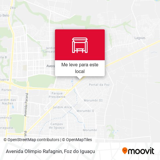 Avenida Olímpio Rafagnin mapa