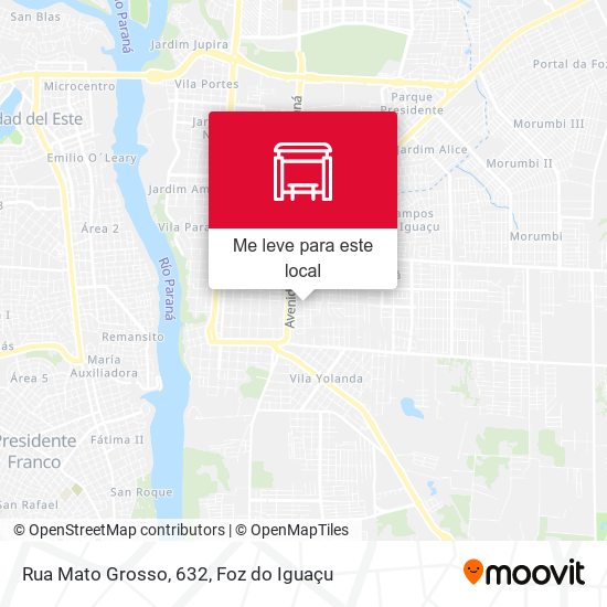 Rua Mato Grosso, 632 mapa