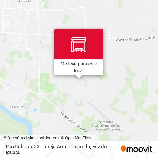 Rua Itaboraí, 23 - Igreja Arroio Dourado mapa