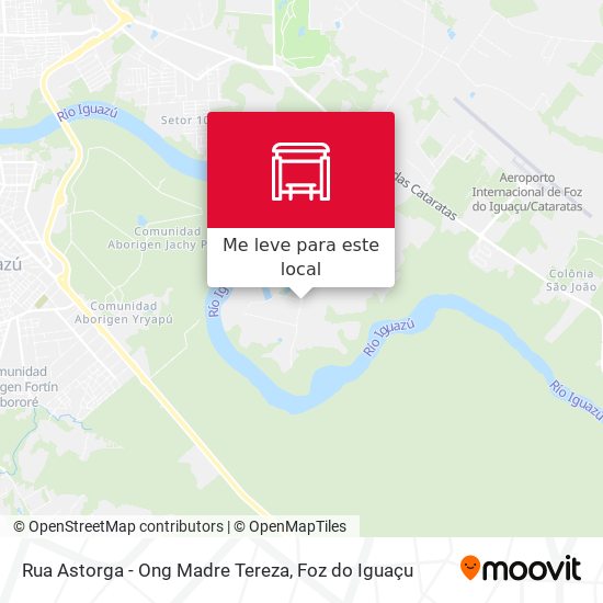 Rua Astorga - Ong Madre Tereza mapa